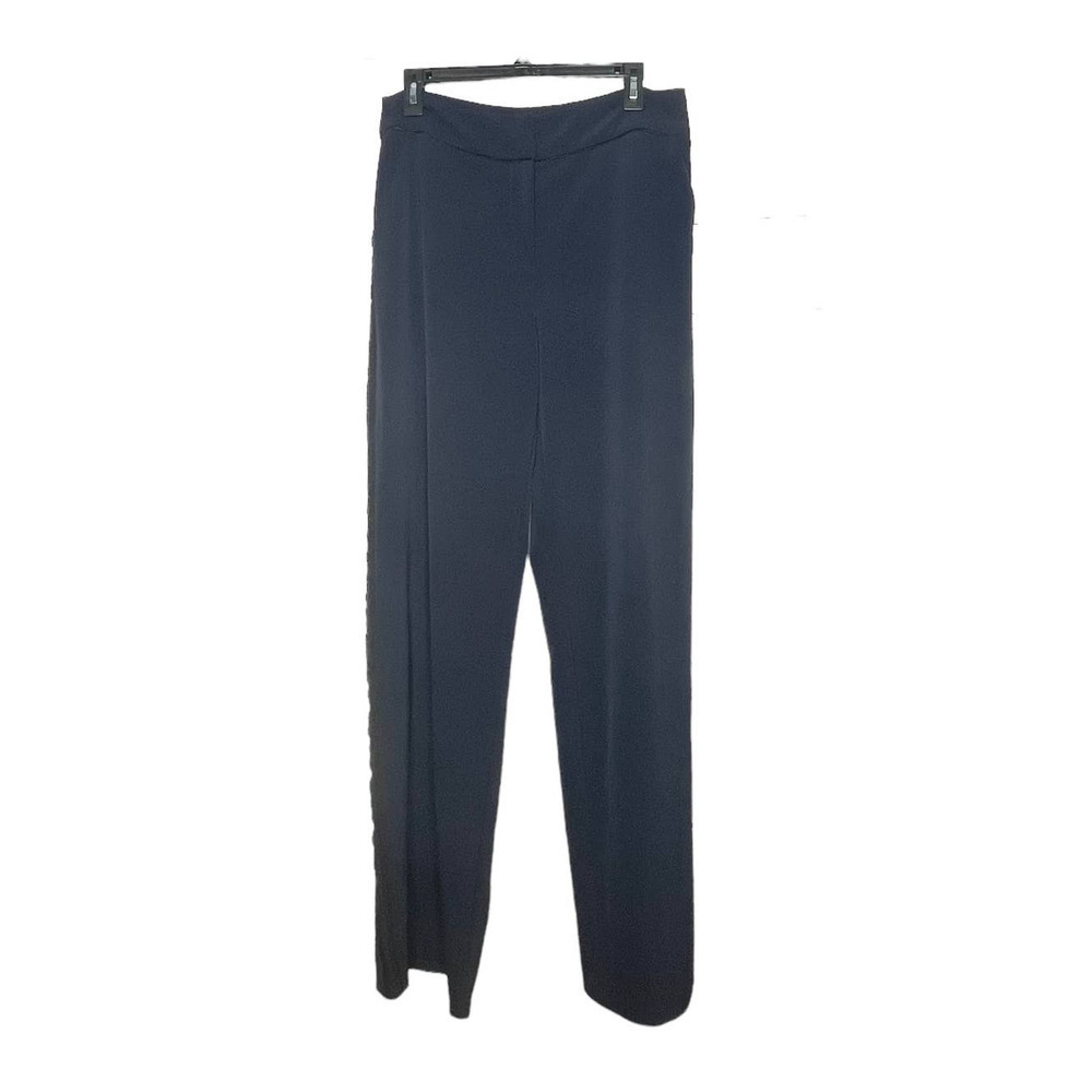 Long Tall Sally Women's Navy Wide Waistband Office Career Pants Size 8